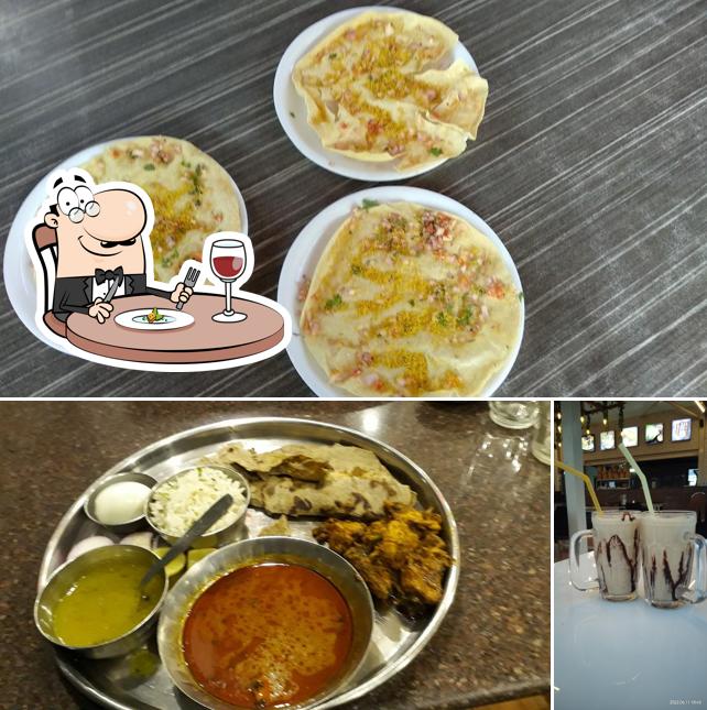 Take a look at the photo showing food and beverage at Hotel Nirman