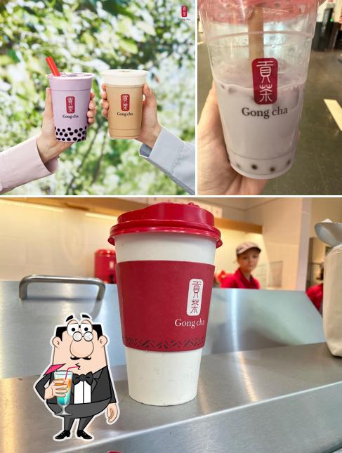 Thé au lait à Gong Cha Mons Grands Prés