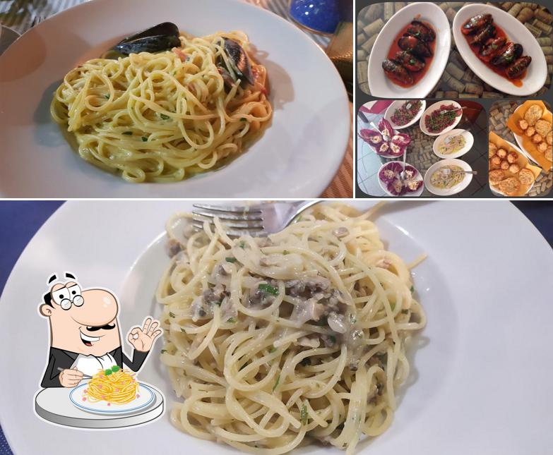 Spaghetti alla carbonara al Trattoria Bruno e Cristina