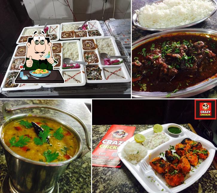 Food at Crazy Chicken