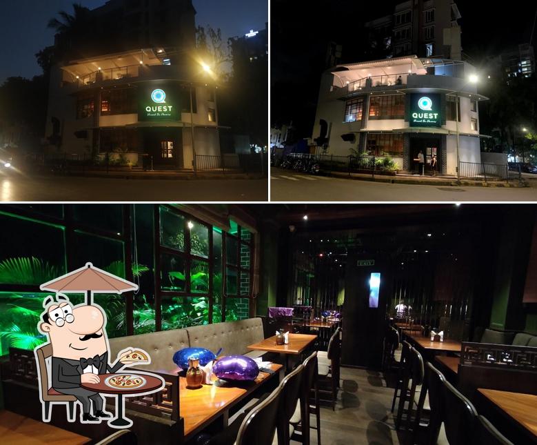 The exterior of Quest Restaurant & Bar