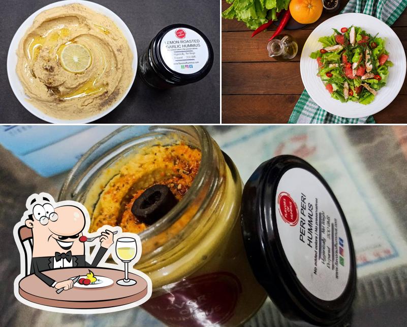 Flavors Of Hummus is distinguished by food and interior