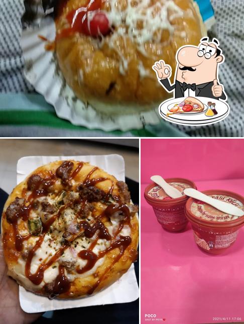 Try out pizza at Ice Bar