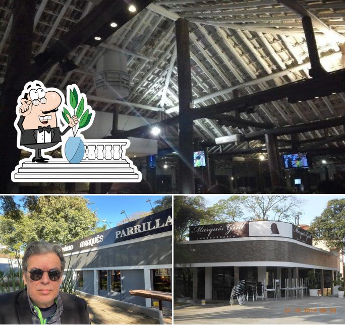 Confira a foto apresentando exterior e interior no Marquês Grill