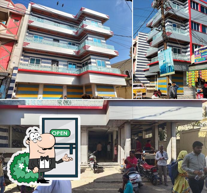 The exterior of lucky nonveg restaurant
