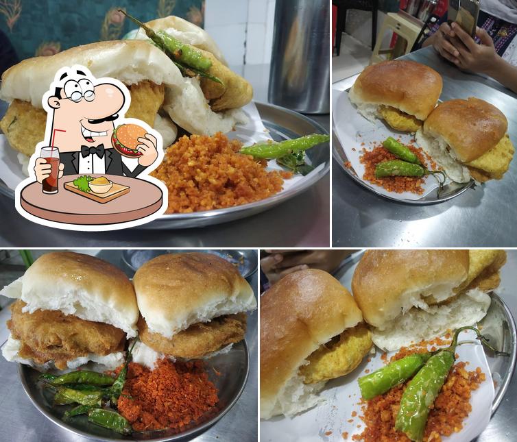 Get a burger at S Kumar Wadewale