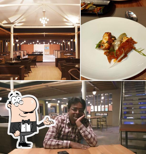 This is the photo showing interior and seafood at The Royal Inn