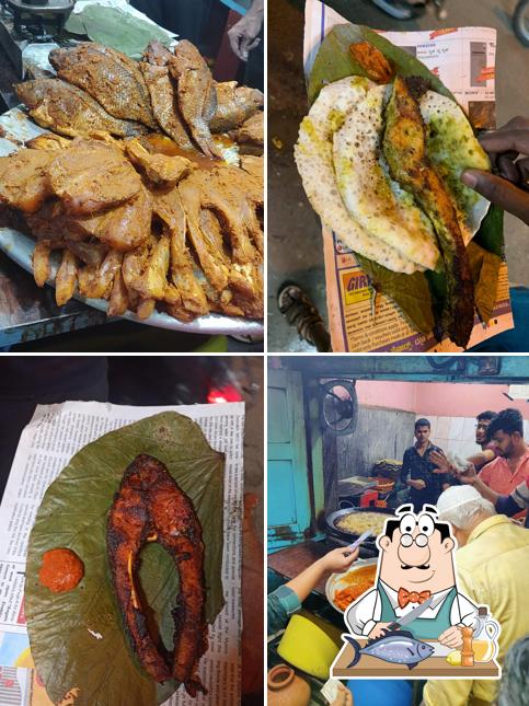 Grilled salmon at Lazeez Fish Fry Centre