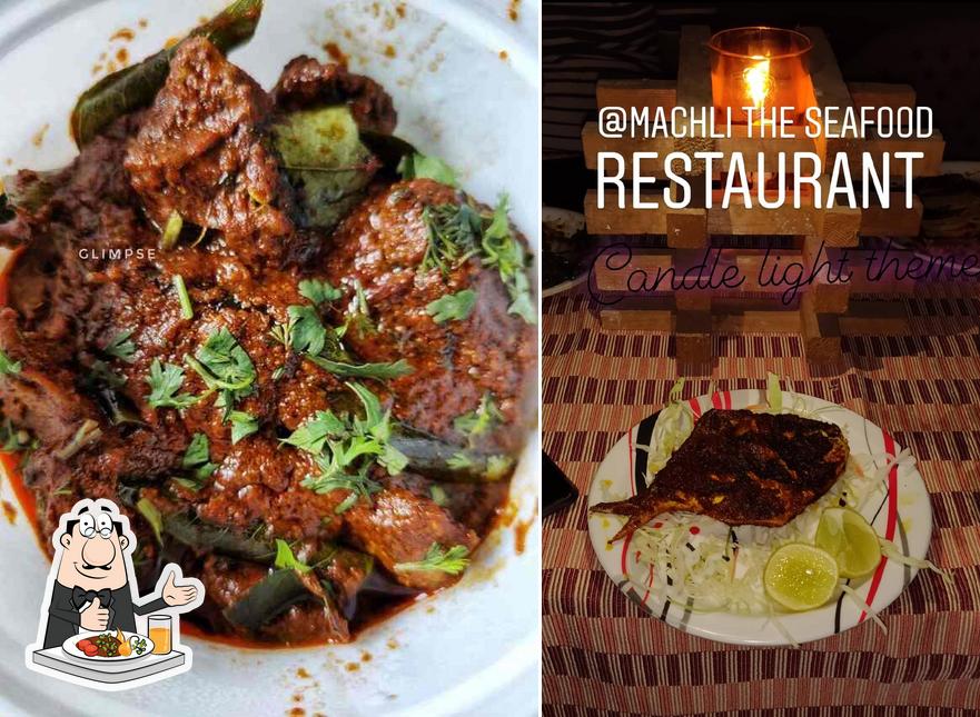 Food at Machli seafood restaurant