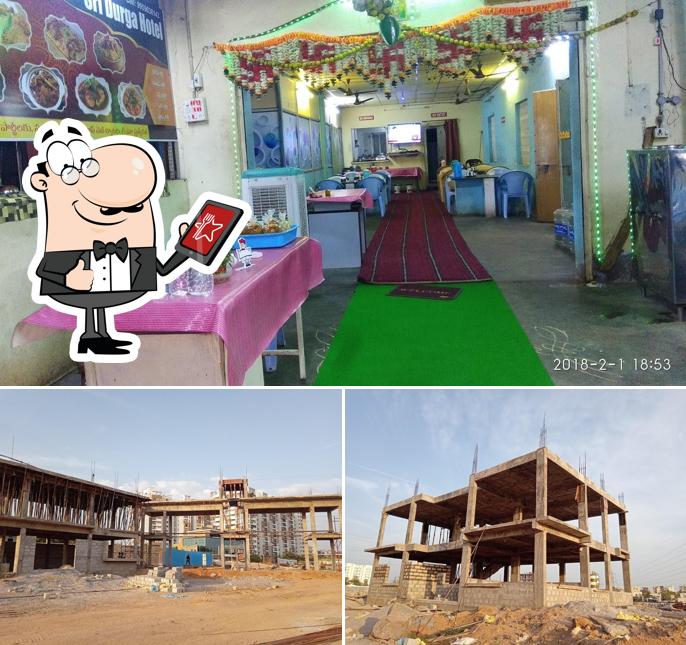 The restaurant's exterior and interior