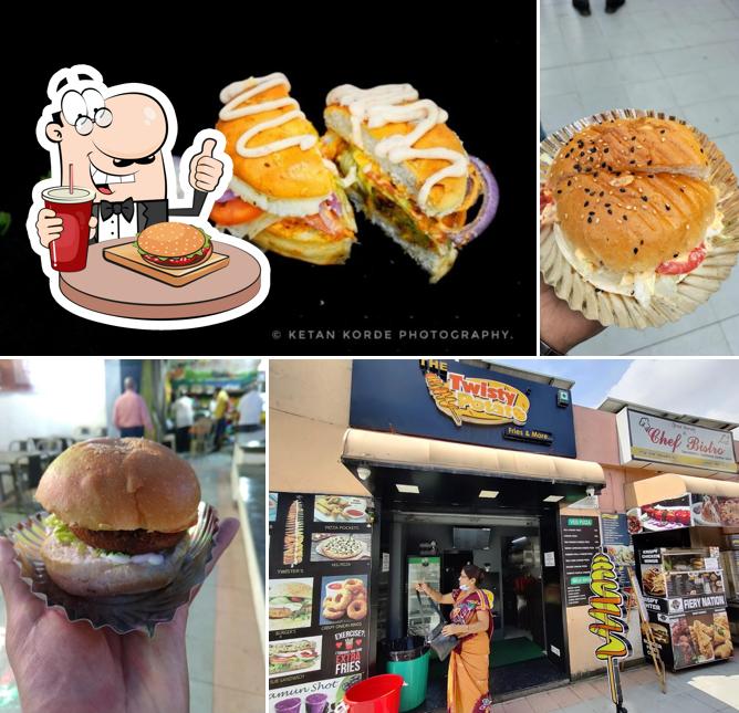 Get a burger at The Twisty Potato