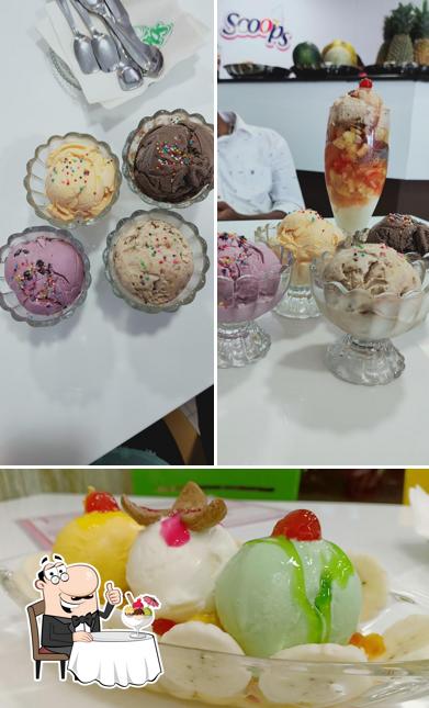 Scoops offers a number of desserts