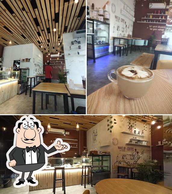 Take a seat at one of the tables at Soul Latte Breads & Coffees