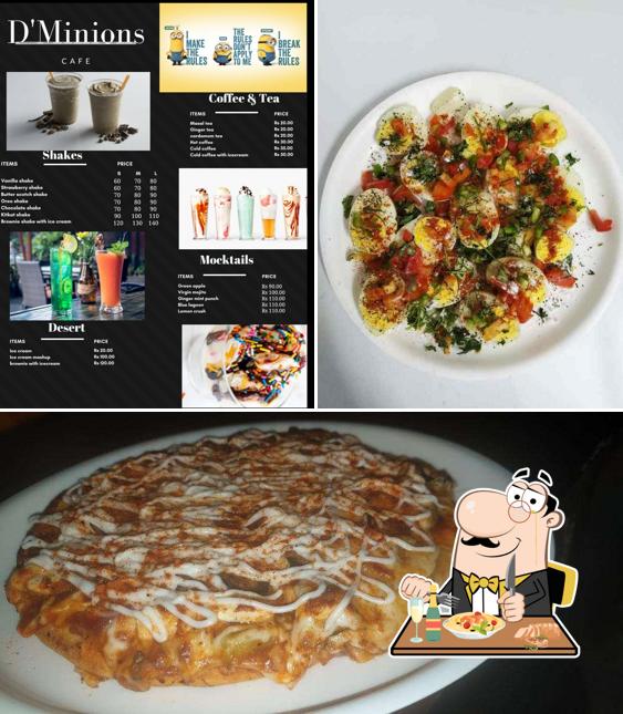 Among various things one can find food and beverage at D'minions cafe