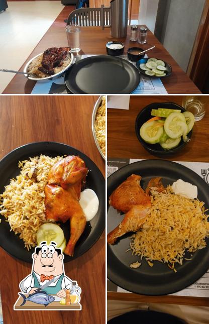 Grilled salmon at MANDI MANZIL RESTAURANT