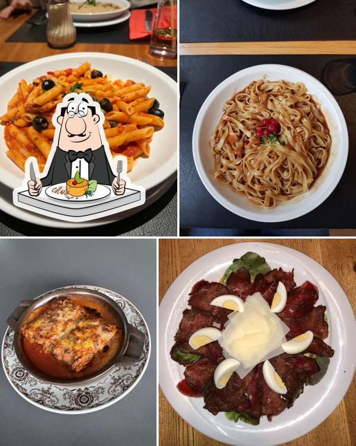 Cibo al Pizzeria Pont du Rhône