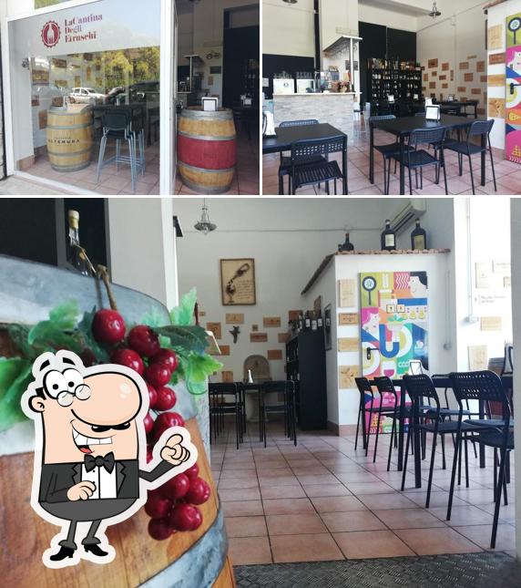 Gli interni di La Cantina degli Etruschi