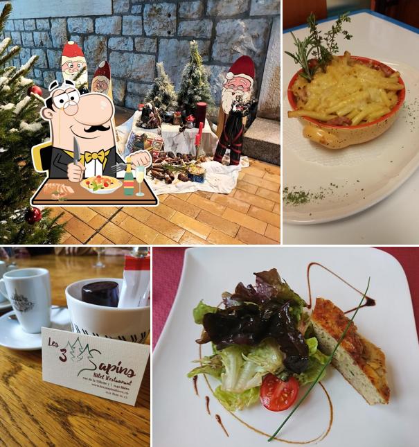 Cibo al Hotel Restaurant Les Trois Sapins