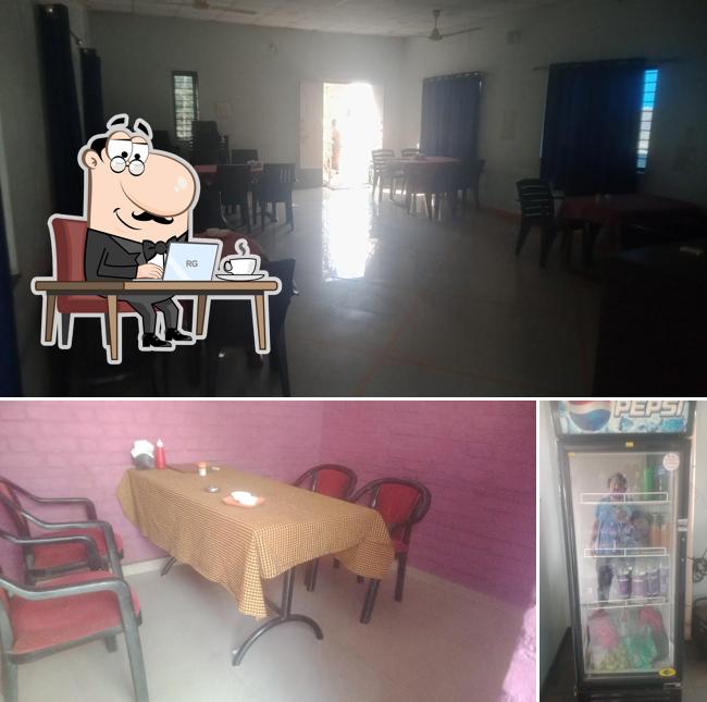 The interior of Riddhi Restaurant - Veg & Non Veg