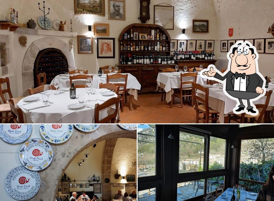 Tra le varie cose da Taverna de li Caldora si possono trovare la interni e esterno