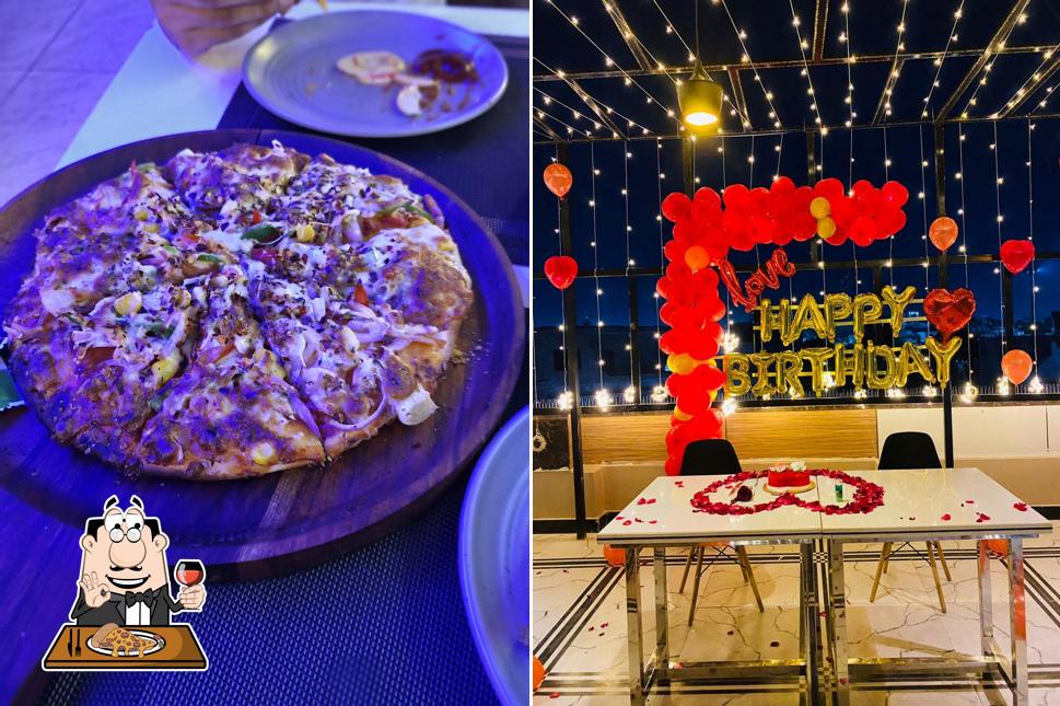 Pick pizza at Rare Roof Restaurant