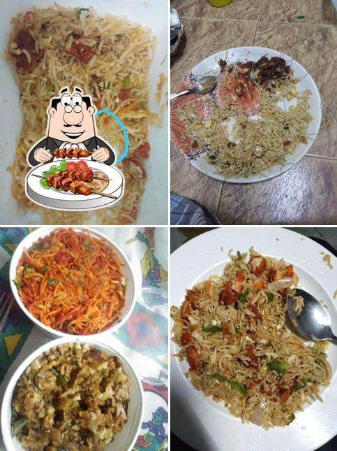 Food at Al moghal biriyani