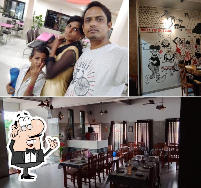 The interior of Hotel Top in town