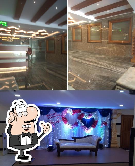 The interior of Karthik Fine Dine ಕಾರ್ತಿಕ್ ಫೈನ್ ಡೈನ್