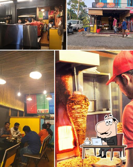 The interior of Grill N Chill