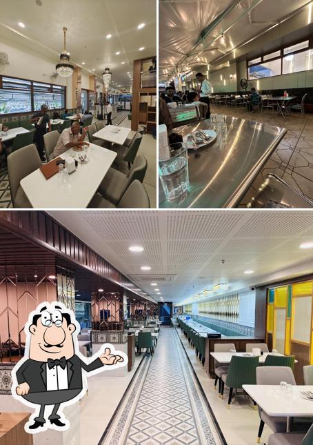 The interior of Ishan Pure Veg Restaurant