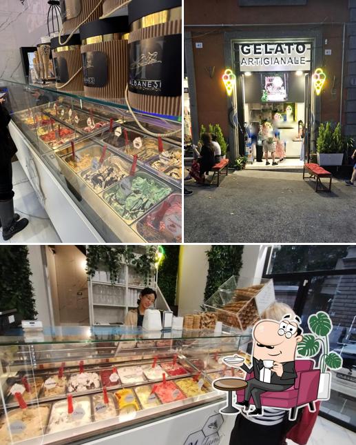 Gli interni di Gelateria Madame