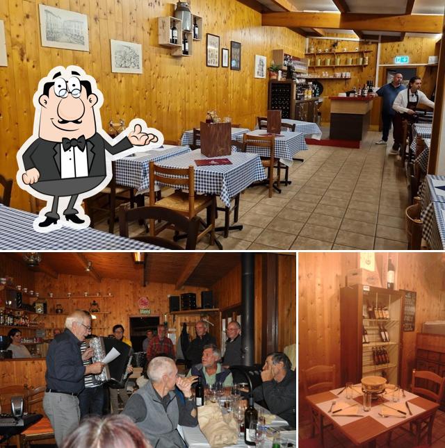 Gli interni di Grotto Ostini dal Cek,Teo e Ornella