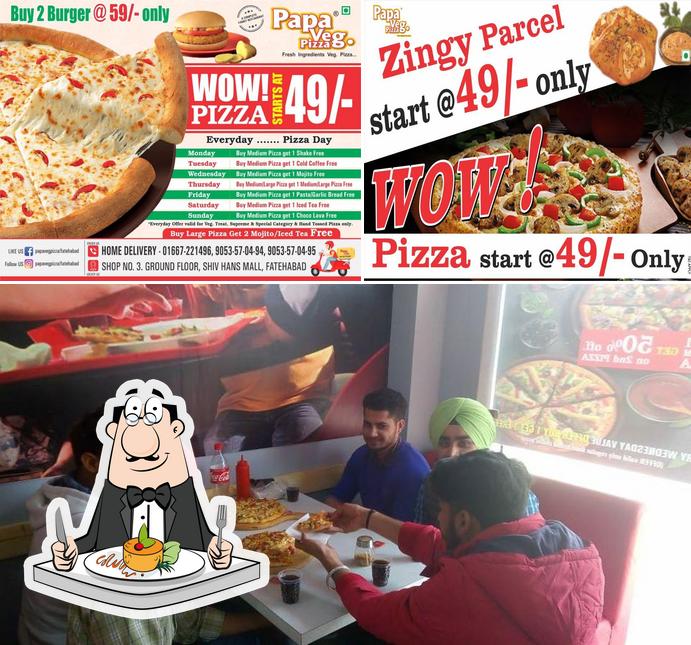 The image of Papaveg Pizza, Fatehabad Fatehabad’s food and interior