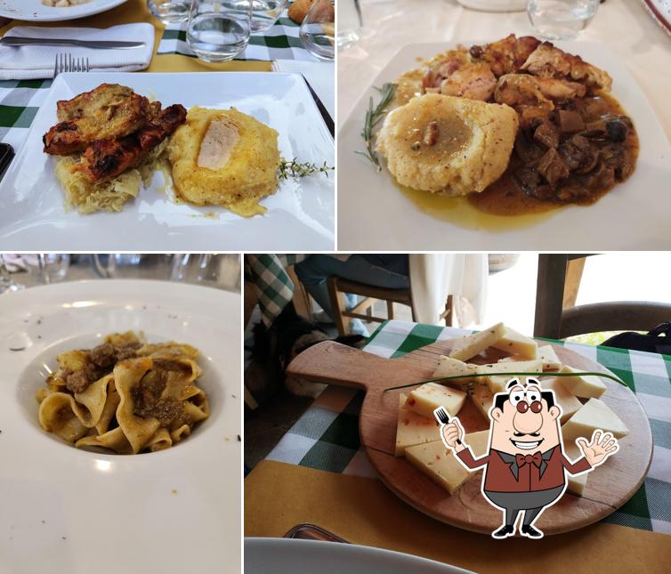 Platti al Ristorante Agritur Malga Mortigola
