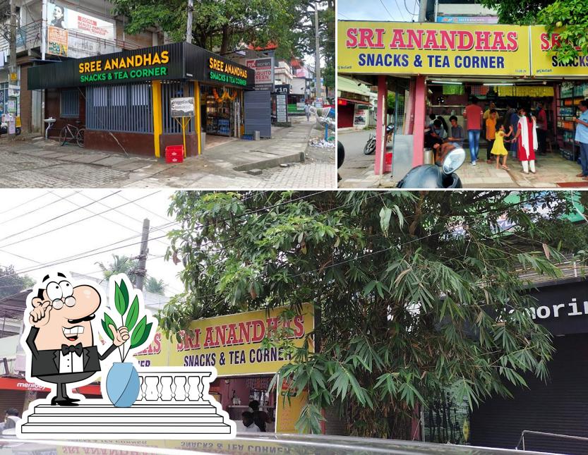 The exterior of Sree Anandhas Snacks & Tea Corner