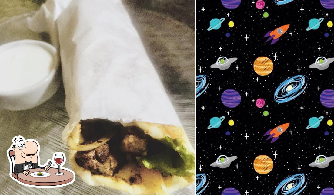 Comida em Shawerma Árabe