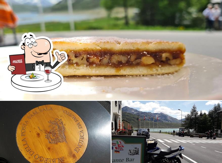 La immagine di cibo e esterno da Albergo della Posta