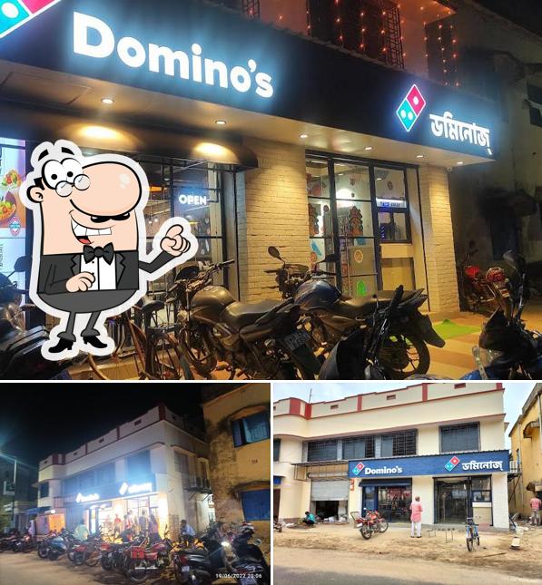 The exterior of Domino's Pizza Bandhgora, Bolpur