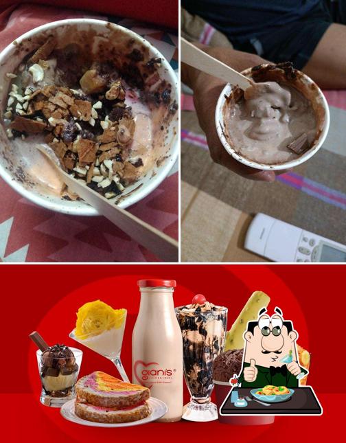 Meals at Giani's Ice Cream, Shakes and Sundae's