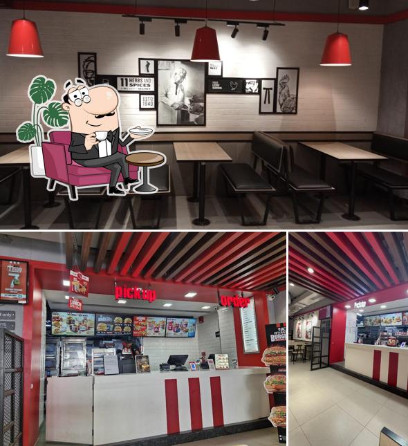 The interior of KFC