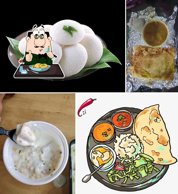 Among different things one can find food and interior at Bharpure