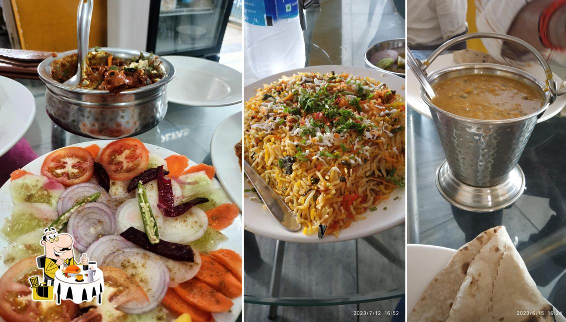 Food at Raj Darbar hotel and restaurant