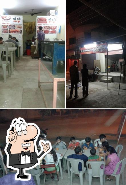 The interior of Shri Hari Fast Food