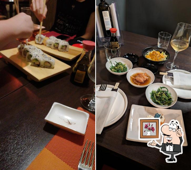 Gli interni di Sushi D'oro