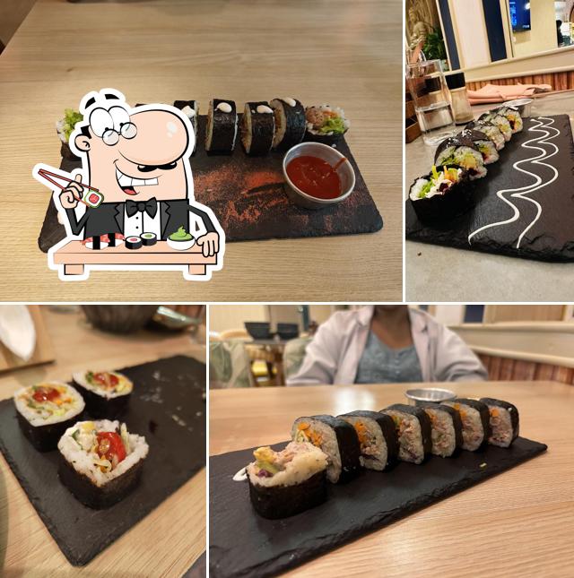 Pick various sushi options