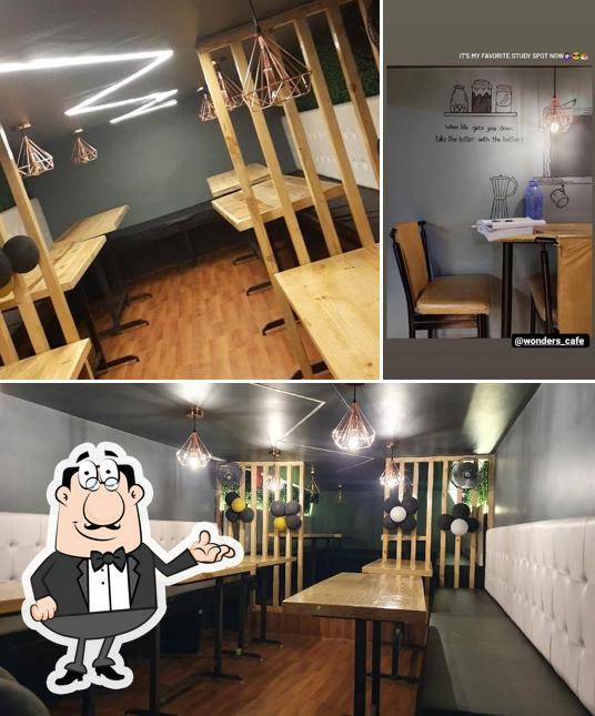 The interior of the wonders cafe