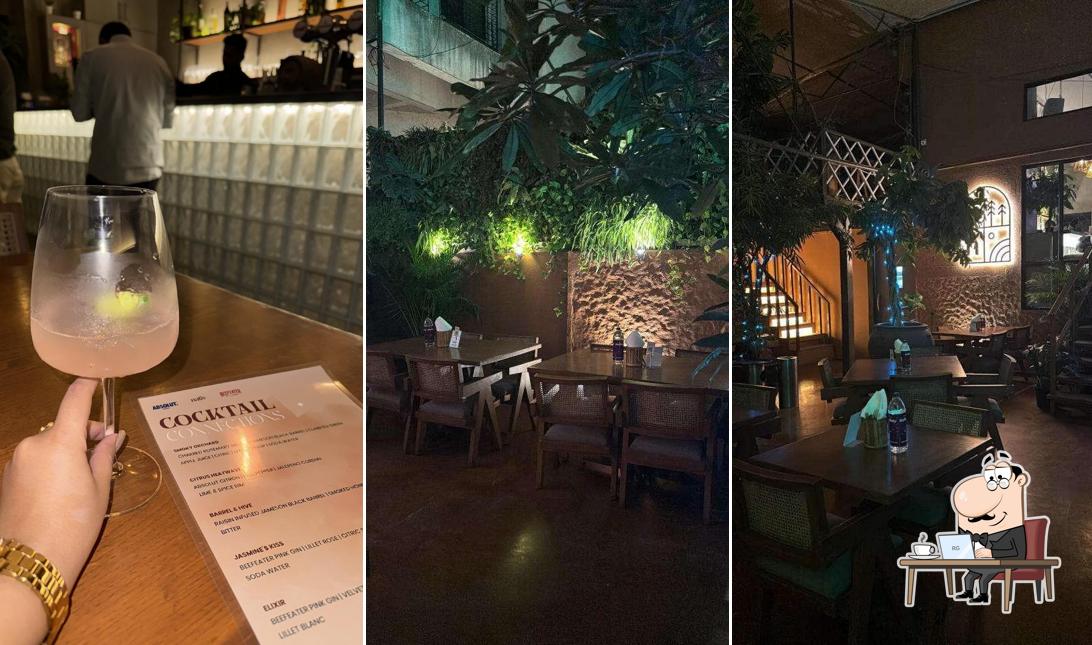 Take a seat at one of the tables at Nativ