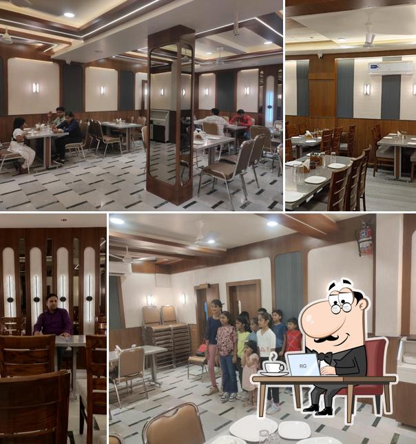 The interior of Darshan Restaurant