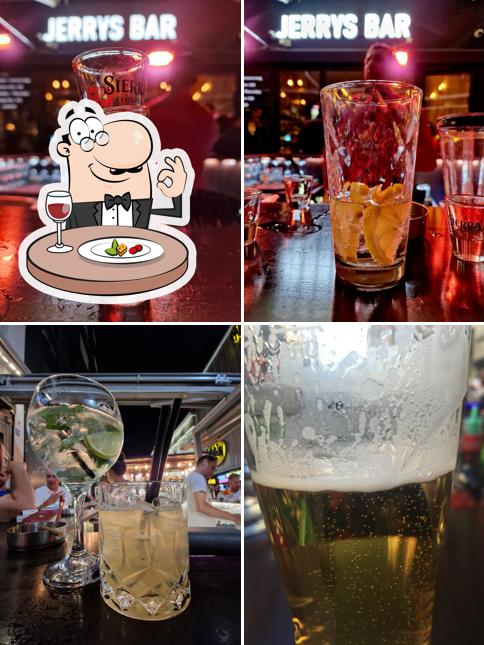 Tra le varie cose da Jerry's Bar si possono trovare la cibo e bevanda