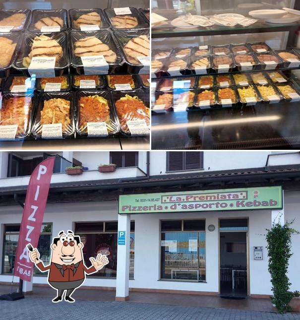 Tra le varie cose da Pizzeria La Premiata si possono trovare la cibo e esterno